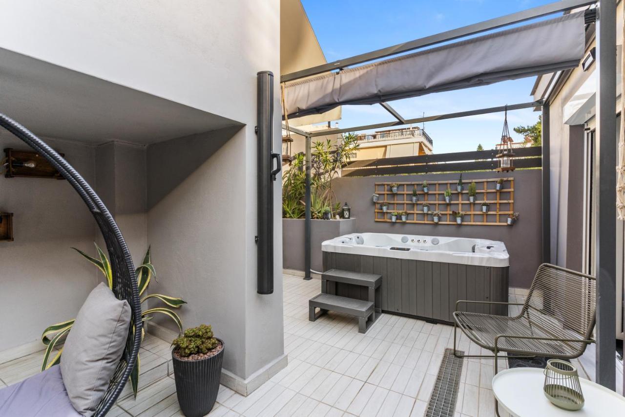 Luxe House In Glyfada With Spa Near Metro Station C8 Atény Exteriér fotografie
